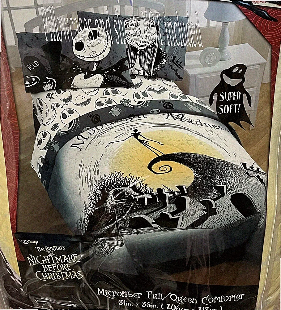 Disney The Nightmare Before Christmas Hill REVERSIBLE Full/Queen Comforter NWT