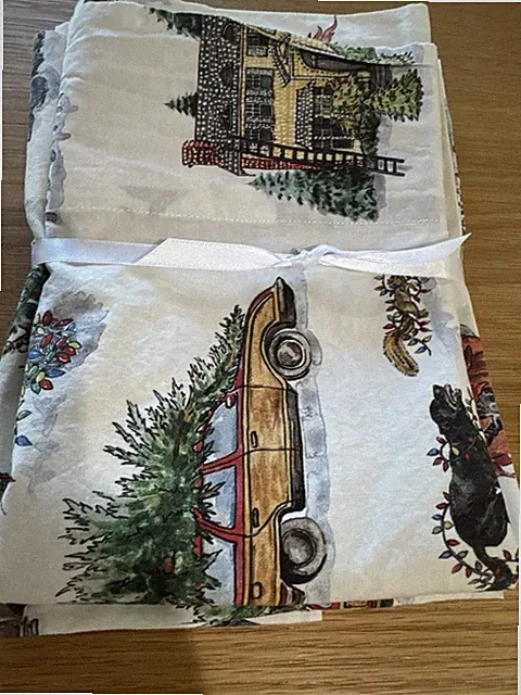 Pottery Barn National Lampoon Christmas 2 King Pillowcases