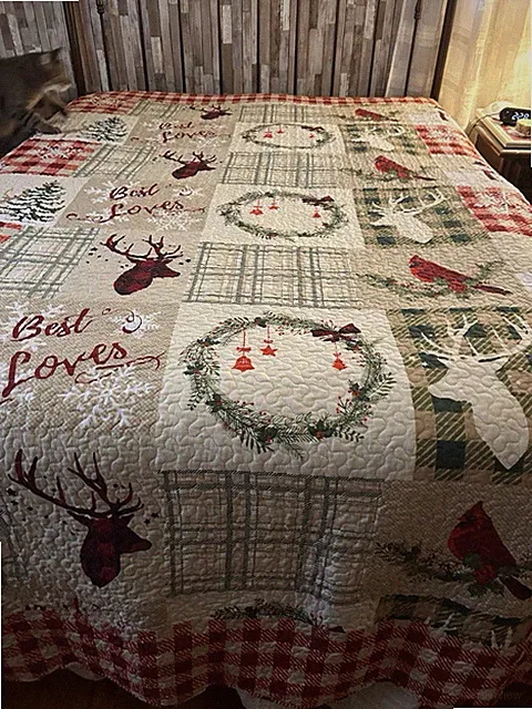 Quilt Winter Christmas Any Season King Quilt Reversible