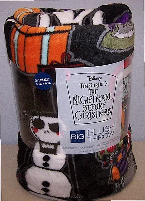 The Nightmare Before Christmas Oversized Plush Throw Christmas Blanket 5ft x 6ft