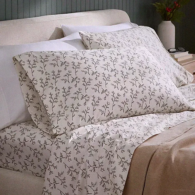 Threshold Performance Full Size 100% Cotton CHRISTMAS Sheet Set 400 Thread NEW